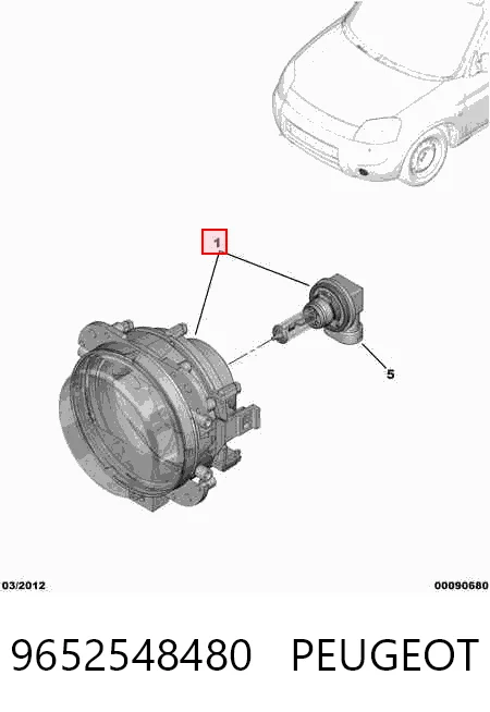  Противотуманки Citroen Berlingo 