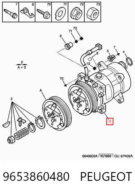  Компрессор кондиционера Peugeot Expert 