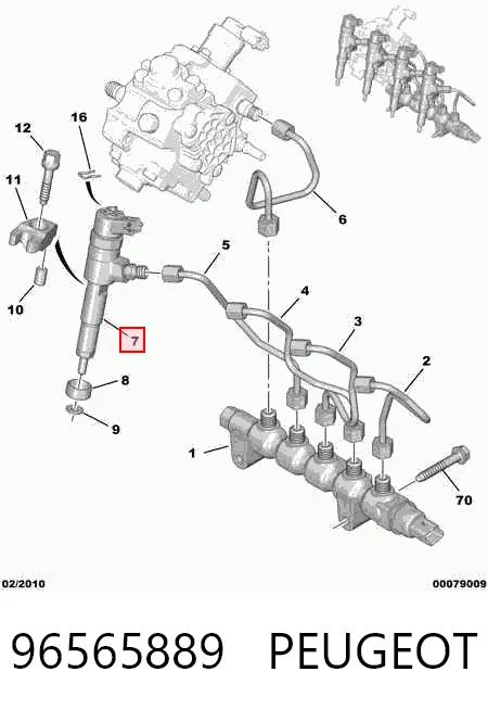 Форсунка инжектора Citroen Nemo фургон (2009 - 2026) цена, от 34.01 USD