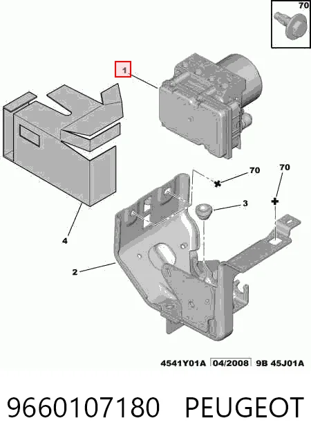  Блок АБС Citroen Berlingo 