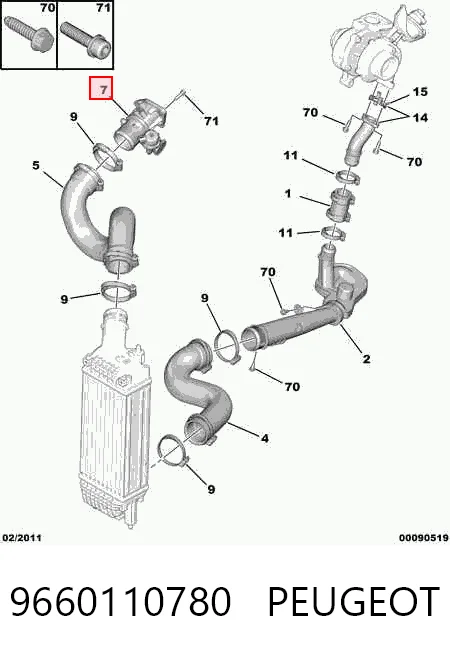 Заслонка воздушная Magneti Marelli 50CDSP6