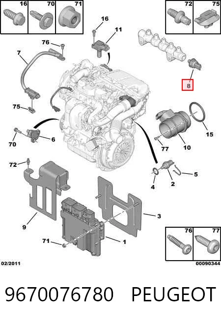 9670076780 Peugeot/Citroen Манометры