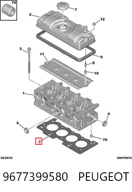 Прокладка ГБЦ Citroen C3 I хэтчбек (FC) (2002 - 2009) цена, от 16.22 USD