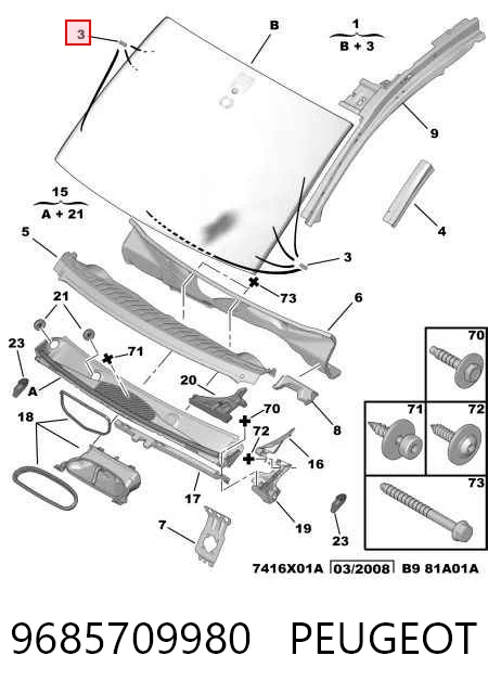 Купить AB60947A Pilkington Ветровое стекло