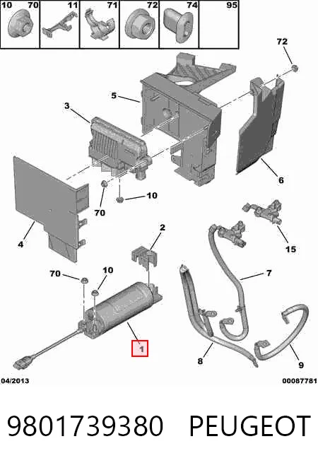 9801739380 Renault (RVI) Конденсатор системы start/stop