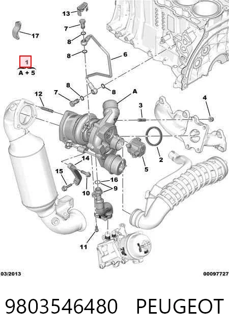 9803546480 Peugeot/Citroen Турбонаддув