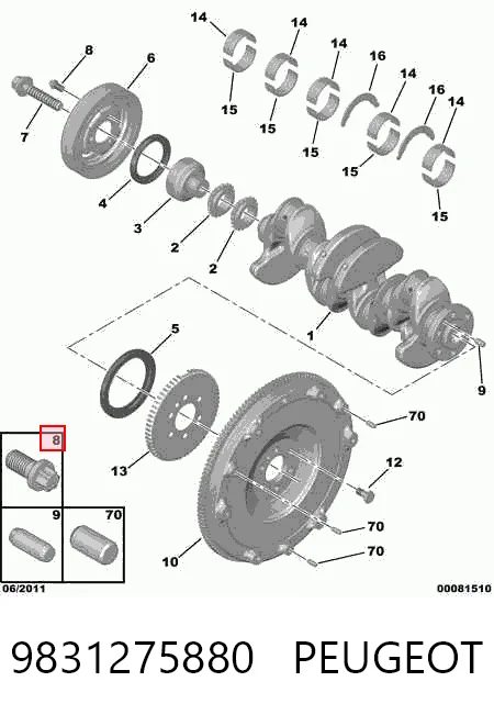 Купить 7129904365 BMW Болт шкива коленвала