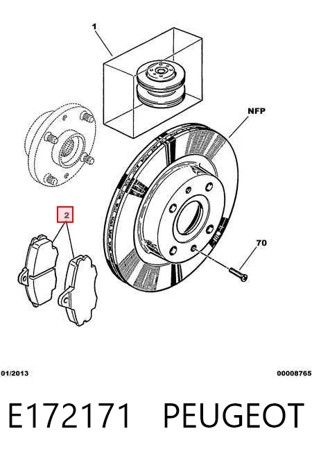Передние тормозные колодки MKD633 Jurid/Bendix