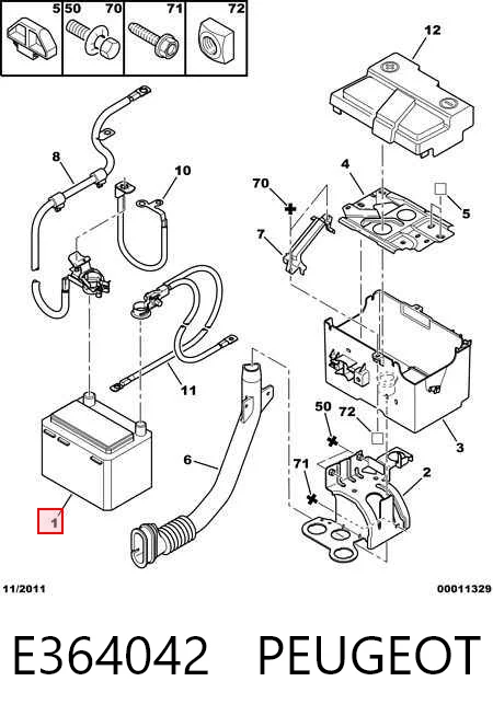 95951012 Opel Аккумуляторная батарея
