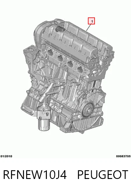 RFNEW10J4 Peugeot/Citroen Мотор в сборе