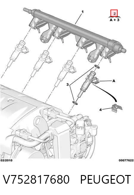 V752817680 Peugeot/Citroen Топливные форсунки