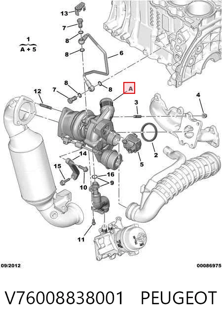 V76008838001 Peugeot/Citroen Турбонаддув