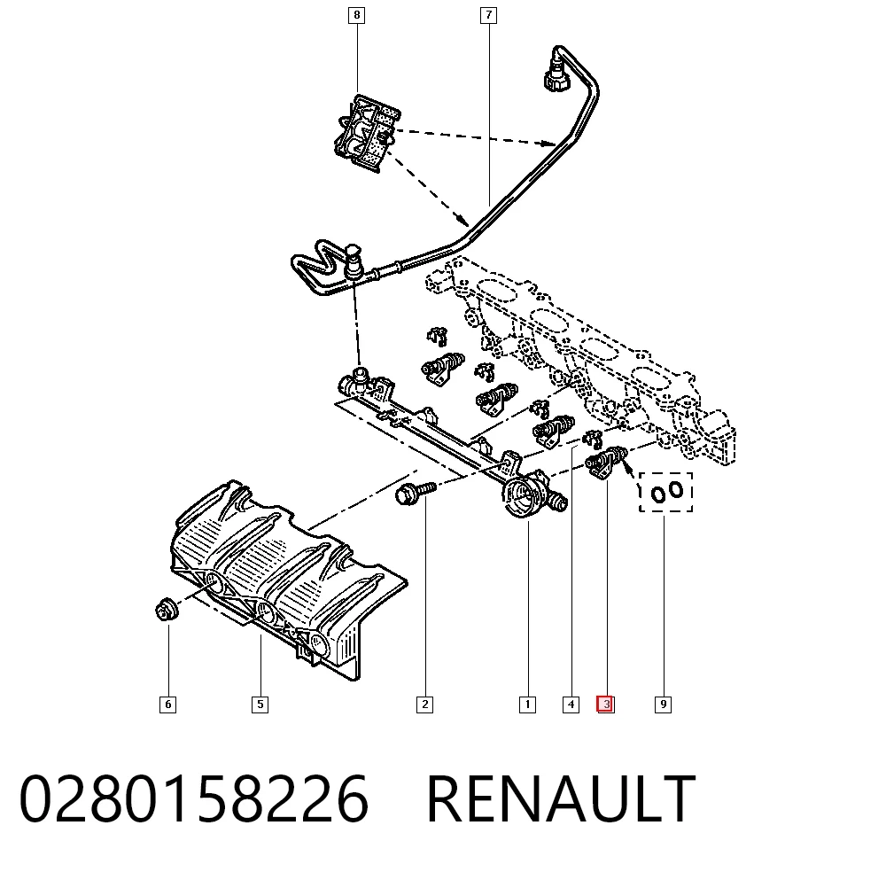0280158226 Renault (RVI) Топливные форсунки