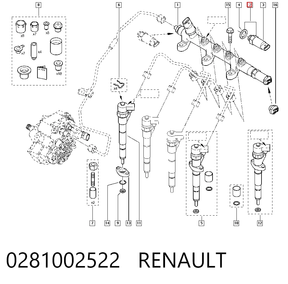 0281002522 Renault (RVI) Манометры