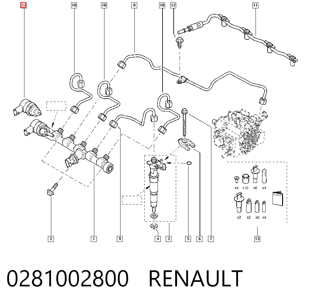 Регулятор давления топлива в топливной рейке Bosch 226706711R цена, от 63.35 USD