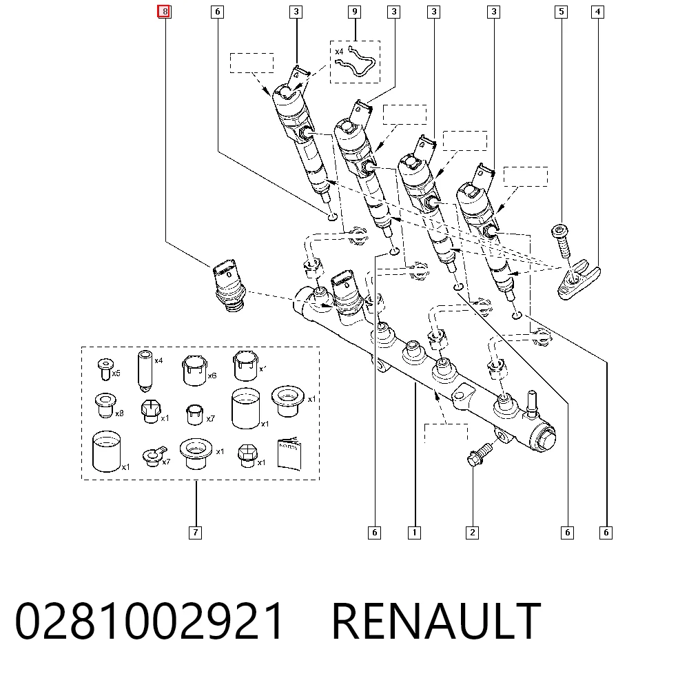 0281002921 Renault (RVI) Манометры