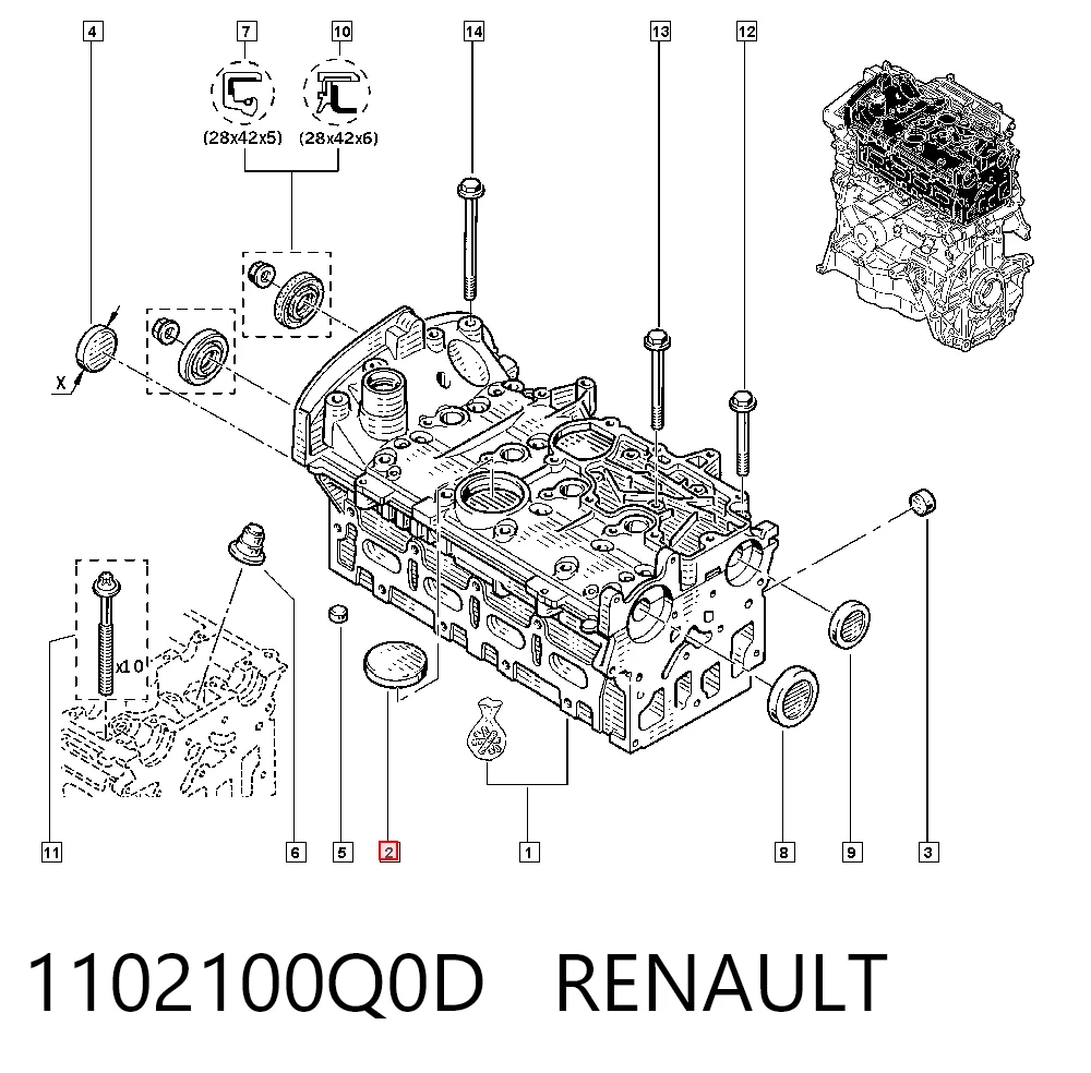 Купить 9201501 General Motors Заглушка ГБЦ