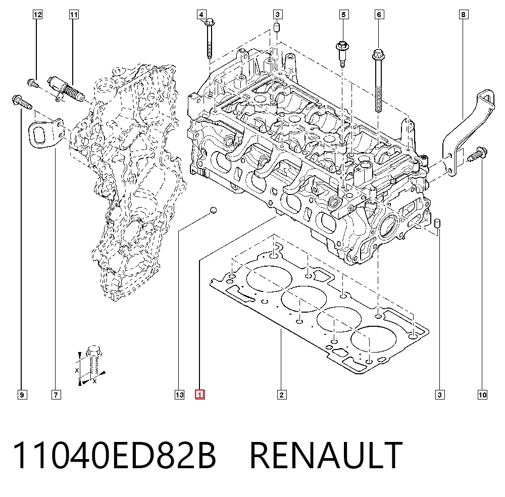 Головка двигателя Nissan Qashqai I внедорожник (J10) (2010 - 2013) цена, от 760.18 USD