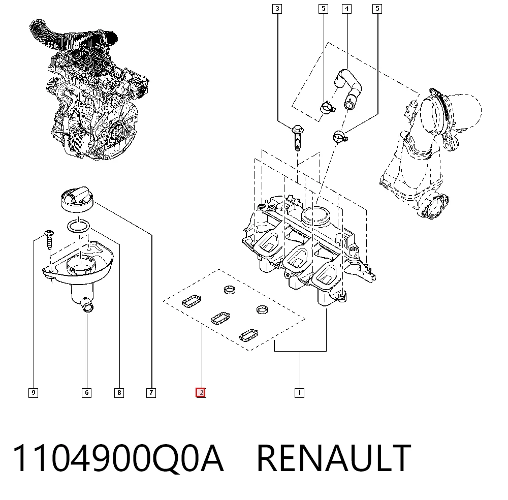 Купить A6990160500 Mercedes Комплект прокладок крышки клапанов