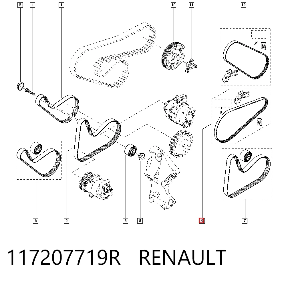 Ремень генератора 3PK751ELAST Continental/Siemens