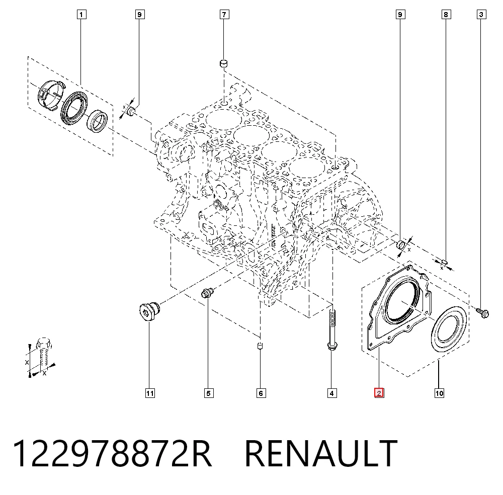 Сальник коленчатого вала Fiat/Alfa/Lancia 6000616906 цена, от 45.05 USD