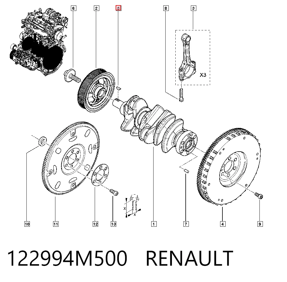 7701065077 Lada Шкив коленчатого вала