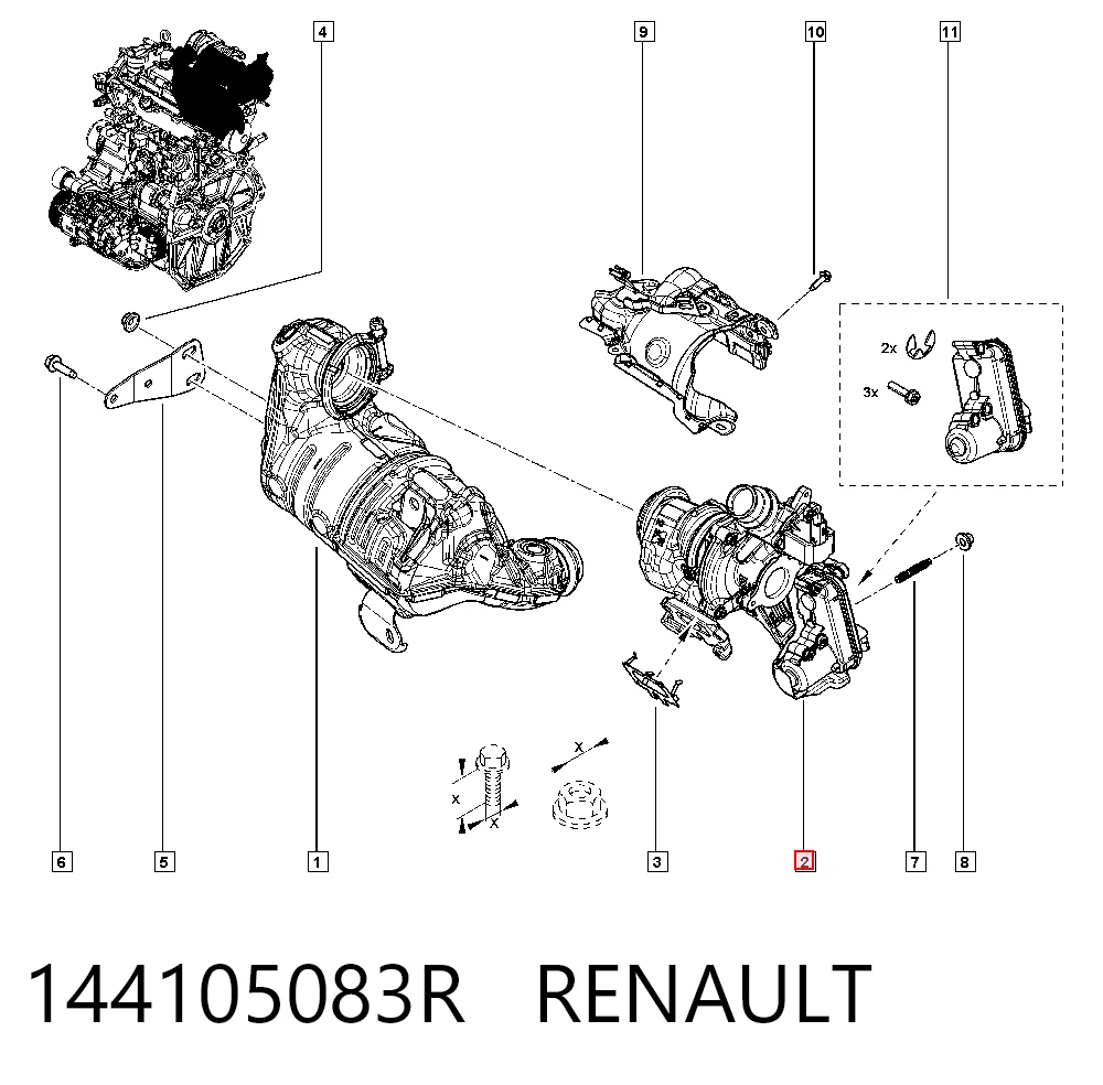  Турбина Renault CAPTUR 2