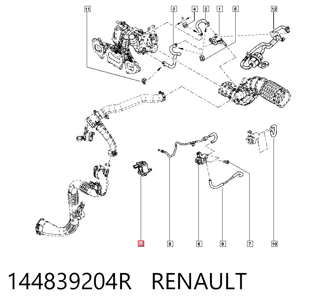 144839204R Renault (RVI) Соленоид давления наддува