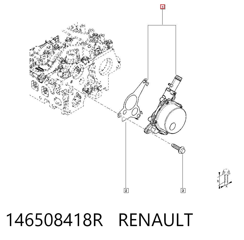 Механический вакуумный насос на Renault Master III FV