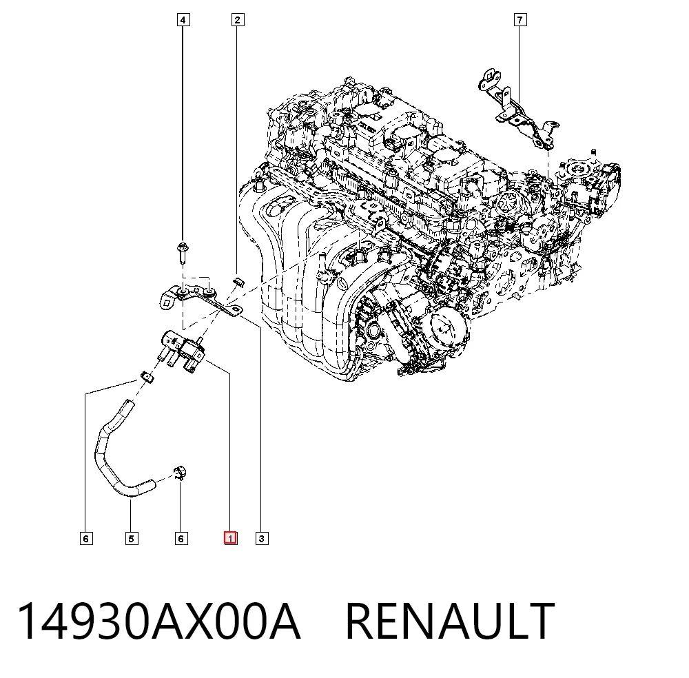 Клапан абсорбера на Nissan X-Trail  T32