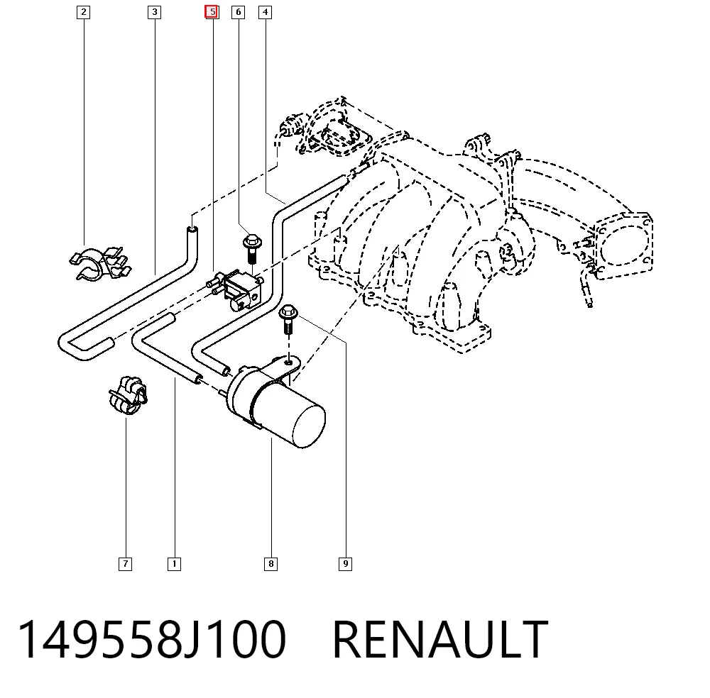 Клапан соленоид регулирования заслонки EGR 30133091 AND