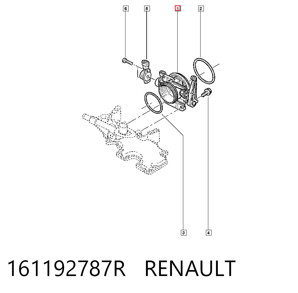161192787R Renault (RVI) Дроссельная заслонка