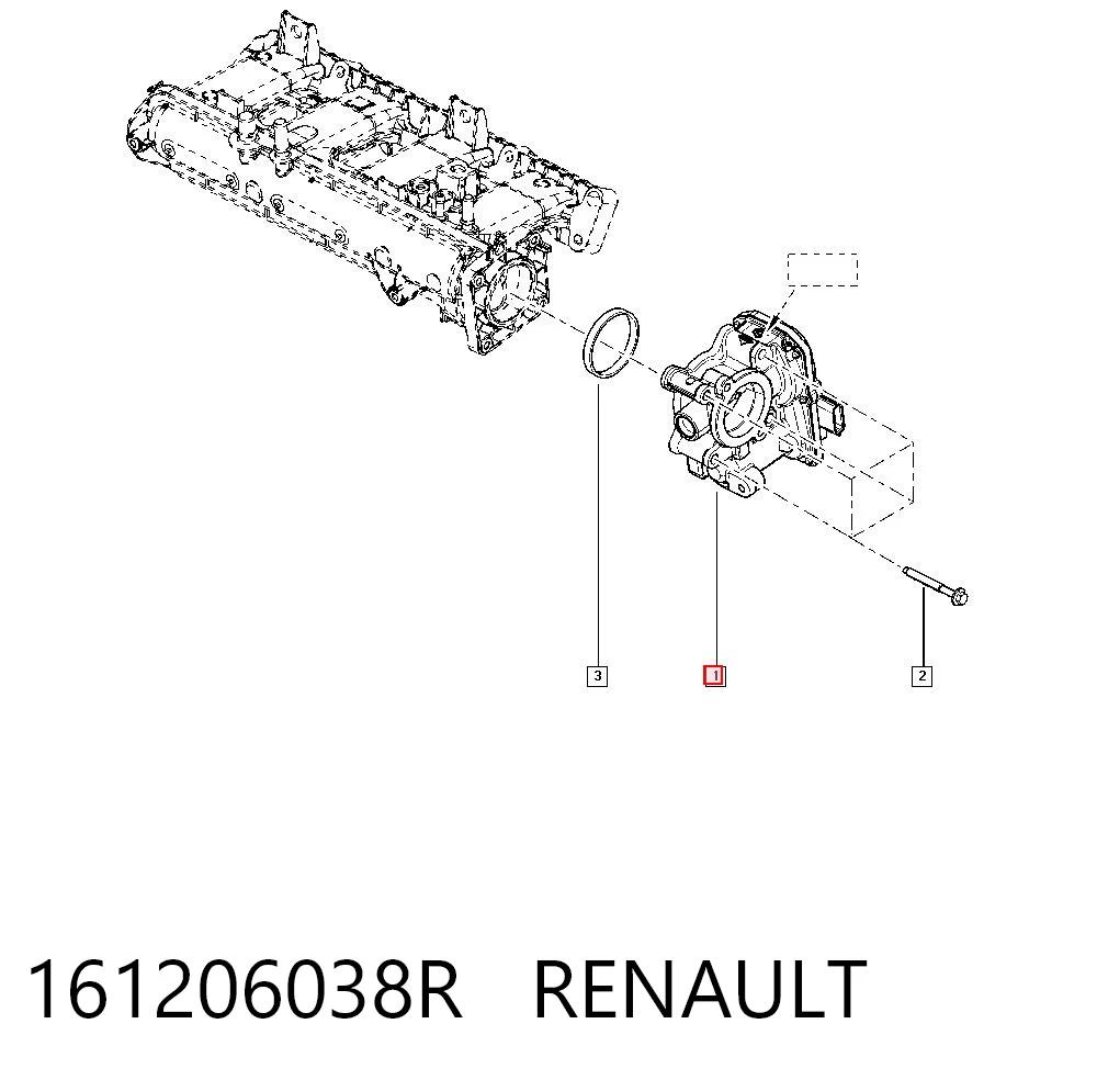 Дроссельная заслонка в сборе Renault Scenic GRAND IV минивэн (R9) (2016 - 2023) цена, от 40.77 USD