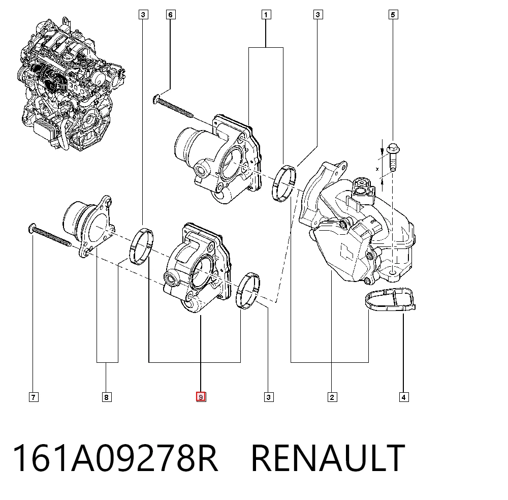 Дроссельная заслонка на Nissan Qashqai II J11