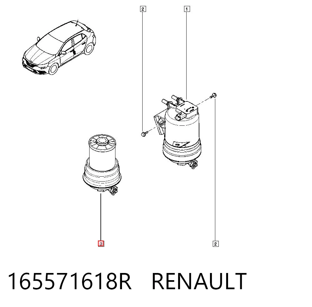 165571618R Renault (RVI) Фильтр топлива