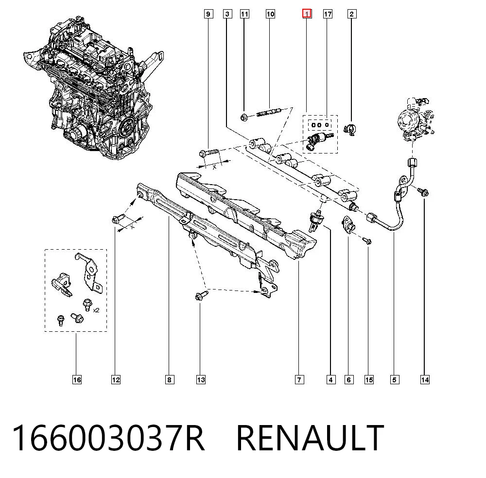 166003037R Renault (RVI)
