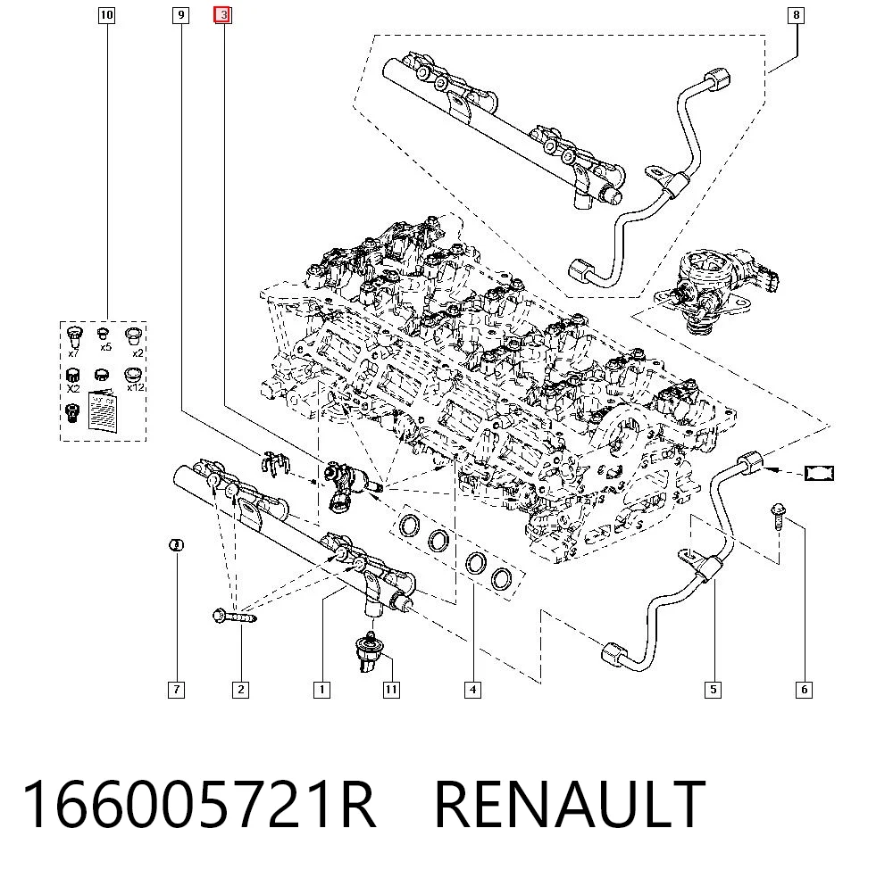 166005721R Renault (RVI) Топливные форсунки
