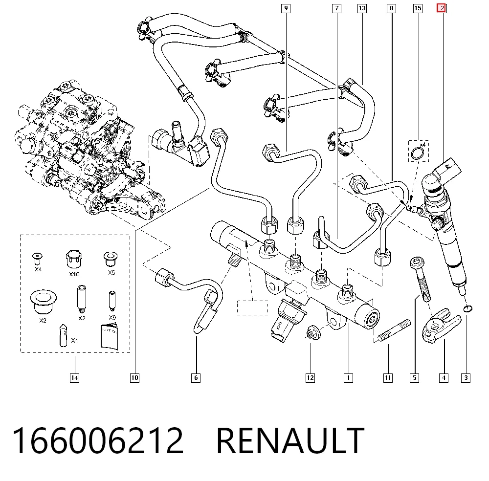 166006212 Renault (RVI) Топливные форсунки
