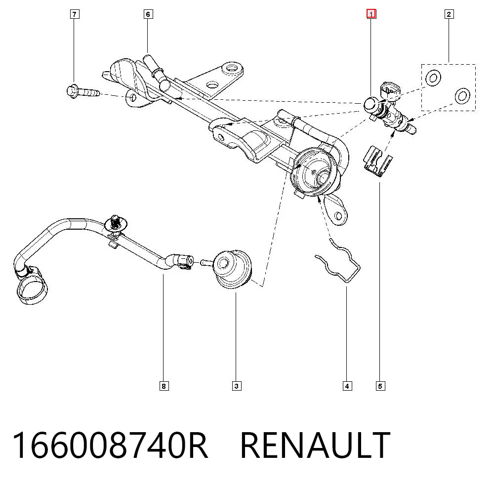 166008740R Renault (RVI) Топливные форсунки