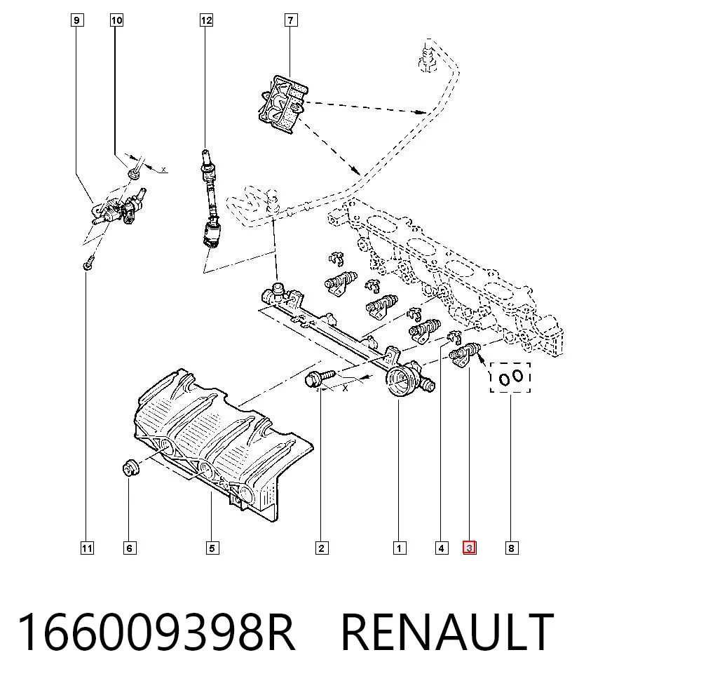 166009398R Renault (RVI) Топливные форсунки