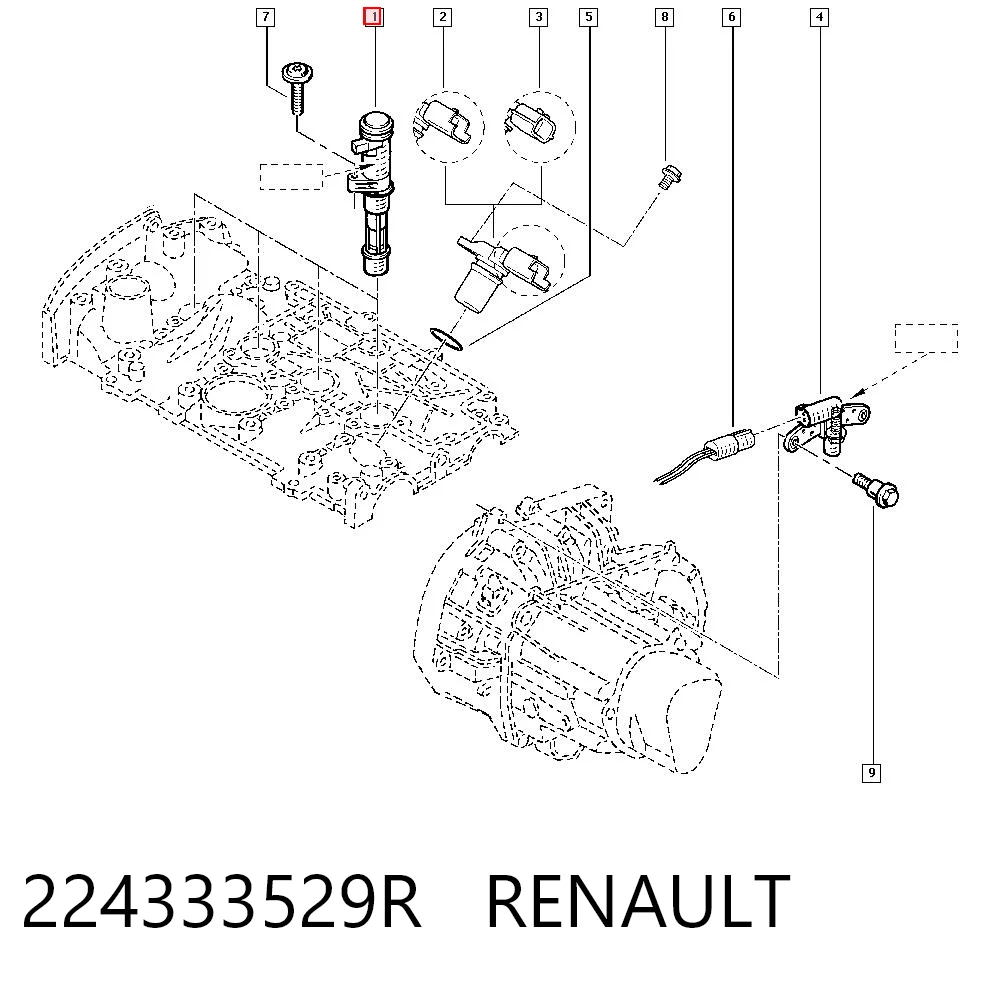 224333529R Renault (RVI) Катушка зажигания