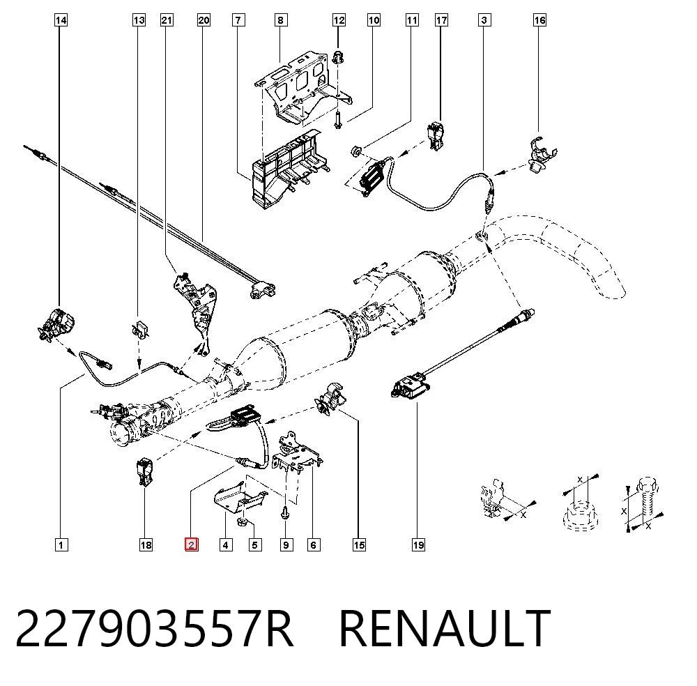 227903557R Renault (RVI) Датчик оксидов азота NOX передний