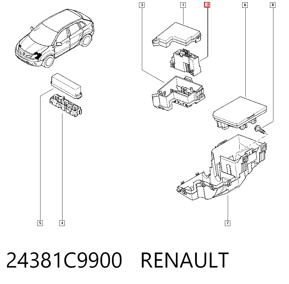 Коробка предохранителей Nissan Pathfinder внедорожник (R51M) (2005 - 2012) цена, от 12.67 USD