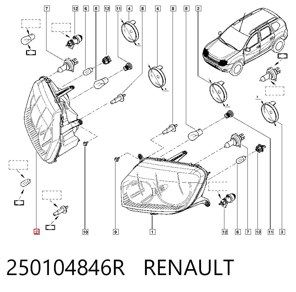 Правая блок фара Polcar 2820102E цена, от 82.73 USD