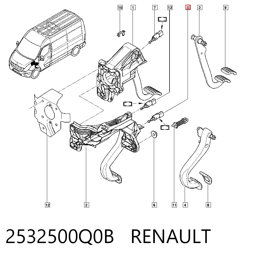 Датчик включения сцепления AND 14945160 цена, от 14.95 USD