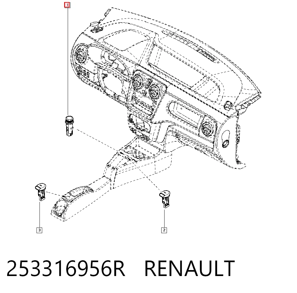 Розетка зажигалки Renault Master III фургон (FV) (2010 - 2024) цена, от 54.55 USD