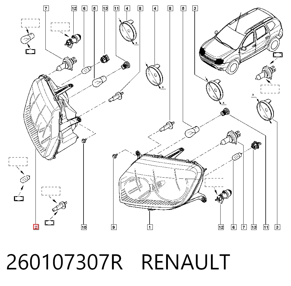 Купить 30945220 AND Фара основная правая