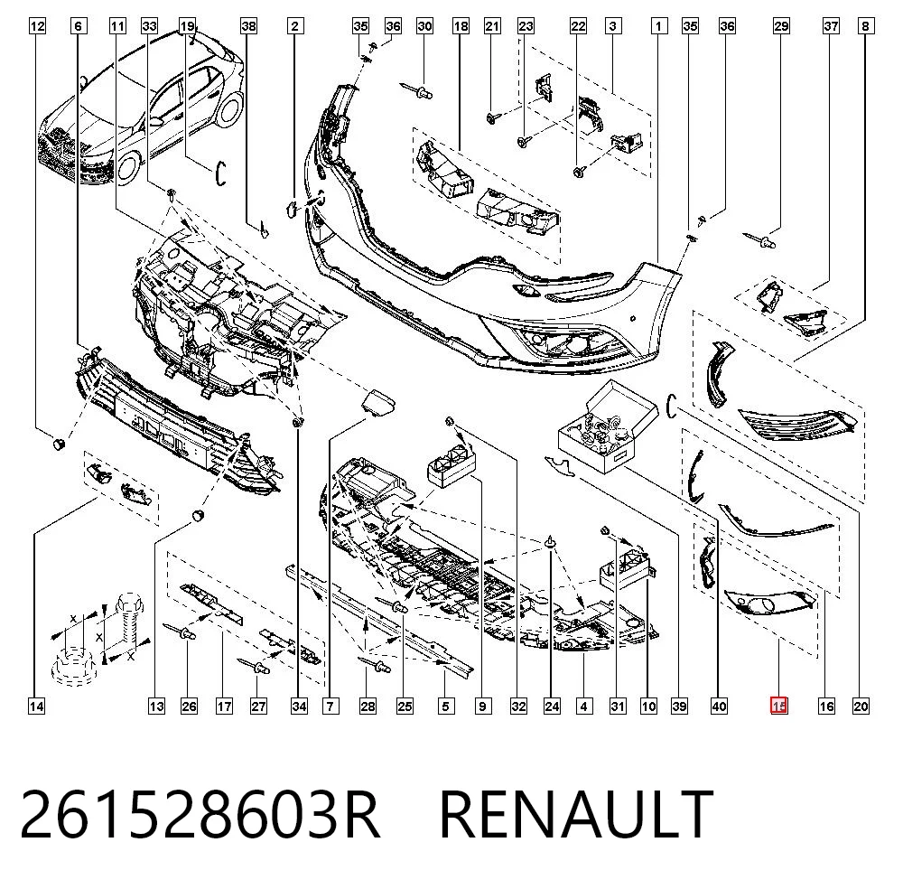 60C32714 Polcar Заглушка ПТФ