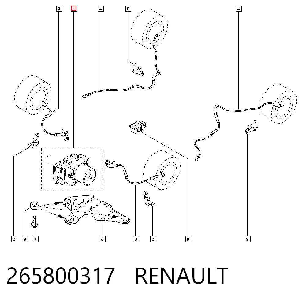 Блок управления АБС  Bosch 265231300