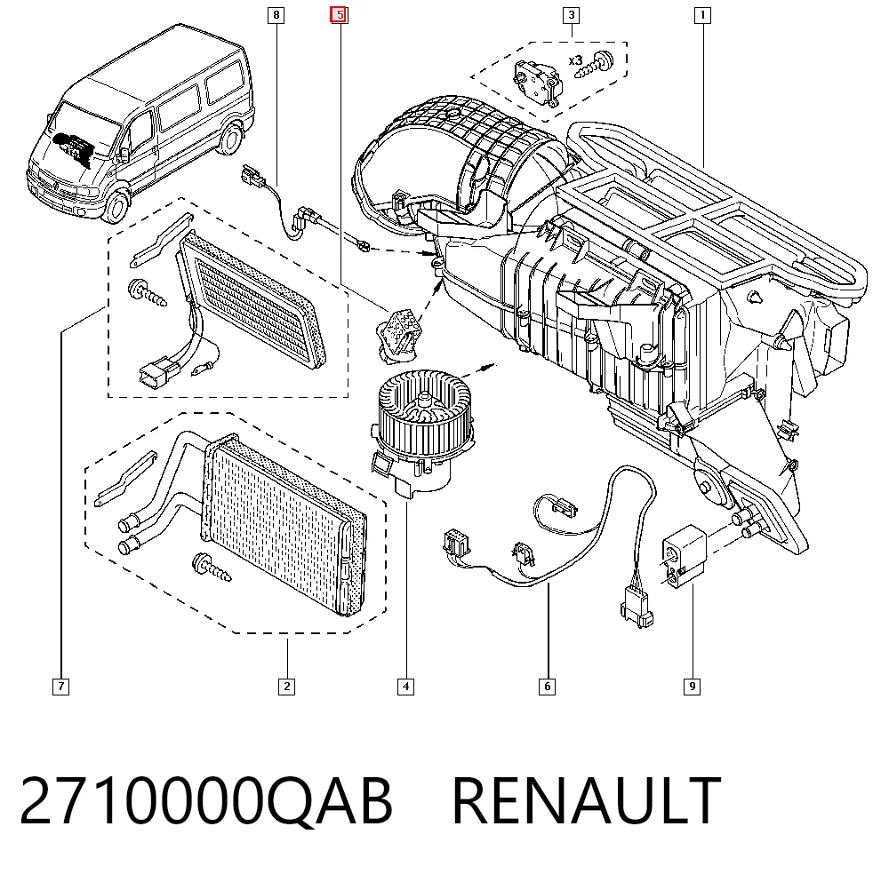 2710000QAB Renault (RVI) Реле печки